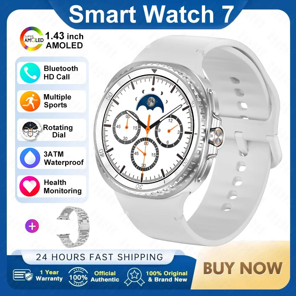 2025 Smart Watch 8 Classic With a 4-Piece Modular Case Structure Rotating Dial More Sports Modes Heart Rate BT Call Smartwatch