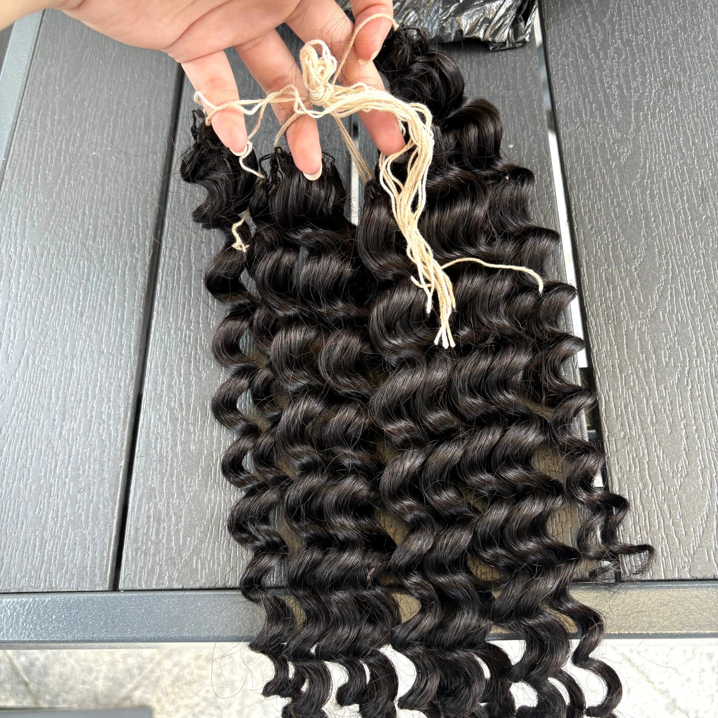 Natural Boho Crochet Braids Human Hair 100g/ Bundle Goddess Box Braids with Soft Curls Bohemian Braids for Black Women