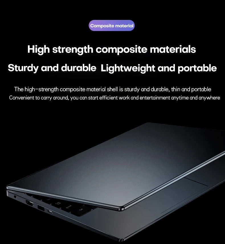 2025 Laptop Computer 15.6" AMD A4-7210U MX350 Notebook PC Portable IPS Display Fingerprint Backlit Gaming Laptops for Study Work
