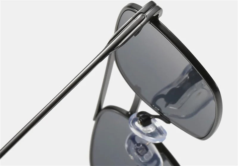 NEW Sun Glasses Unisex Double Beam Anti-UV Spectacles Personality Eyeglasses Simplity Ornamental Alloy Frame Sunglasses