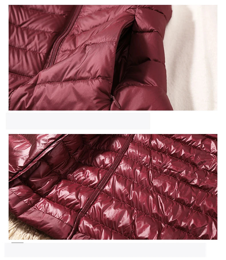 New Women Sleeveless Women's Ultra Light Down Vests Slim Jacket Girl Gilet Plus Lightweight Windproof Warm Waistcoat Portable