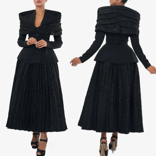 Customized Elegant Pleated Maxi Dress A-Line Evening Dresses Occasion Formal Exquisite High Quality Prom Party Gowns for Women