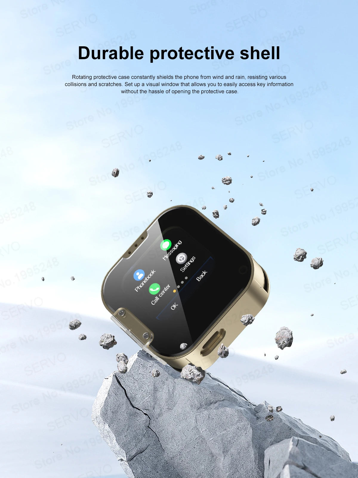 NEW Upgrade SERVO i19 Rotate Touch Screen Phone Dual SIM Bluetooth Dial Sync Music Magic Voice Torch 1.69 Inch 2G Mini Cellphone