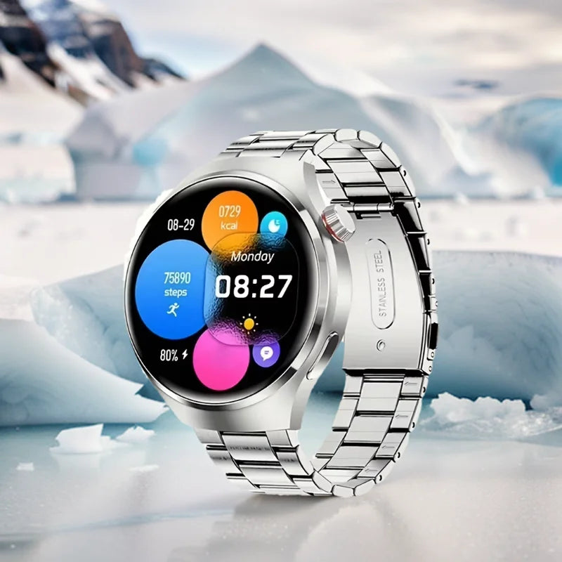 LAXASFIT New Smart Watch 1.52 HD Screen Heart Rate Bluetooth Call NFC Sports Men's Smart Watch 2025
