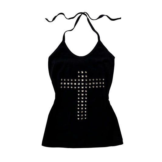 Woman Clothes Vintage Women's 2000s Y2k Tops Corset Emo Summer Aesthetic Women's Blouses Harajuku With RhinestoneCrop Top