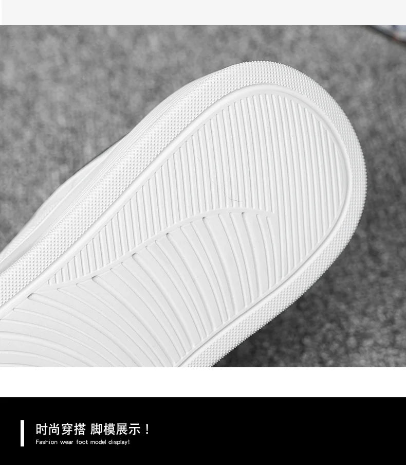 Men's Shoes Four Seasons Outdoor Half Dragging Lazy Casual Versatile One Step Shoes Men's Fashion Slippers Versatile Trendy Anti