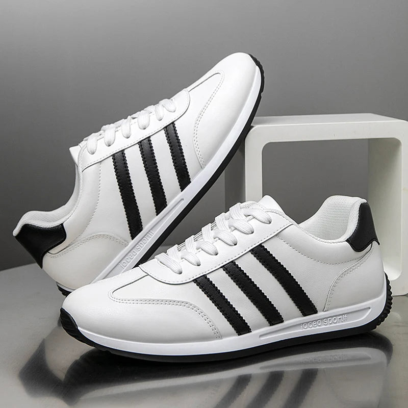 2025Summer Fashion Comfortable Classic New High-Quality Leather Agan Shoes Men's Sneakers Three Colors39-44