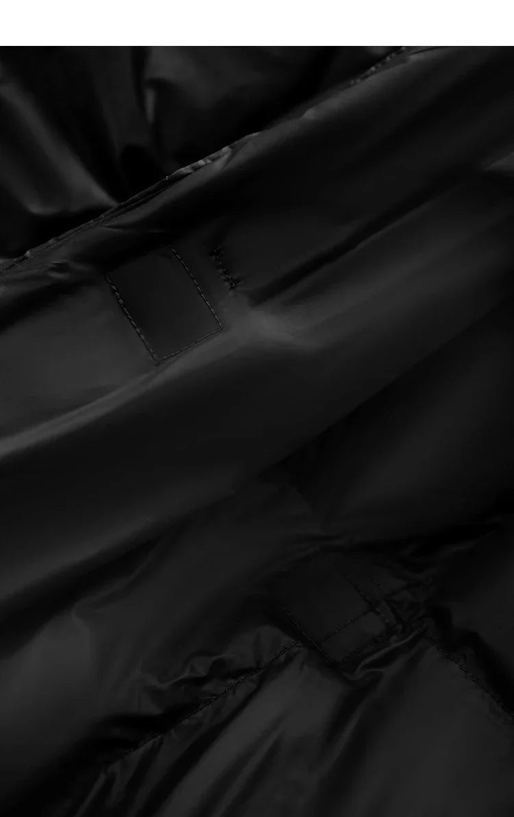 AMII Minimalist 2025 Down Jacket Coat Women Winter Warm Long Bread Puffer Coat Light Thick Quality Fashion Outerwear 12324060