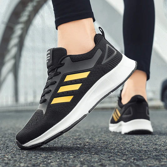 Shoes Men's 2025 Spring New Lightweight Non-slip Fashion Trend All-match Casual Soft Bottom Shock Absorption Running Sports
