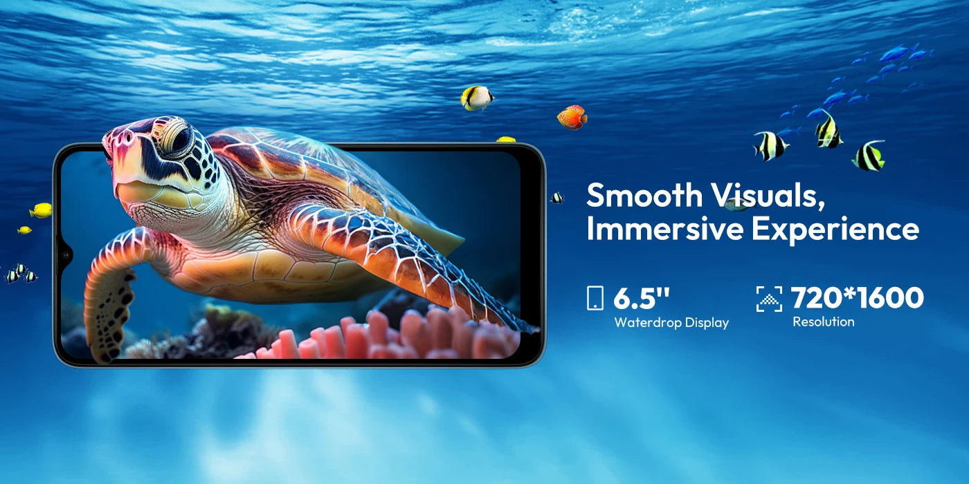 XGODY X36 Smartphone Android 15 Mobile Phone 6.5 Inch HD Screen 7GB RAM 32GB ROM Storage 4G Dual SIM Octa Core 4200mAh Battery