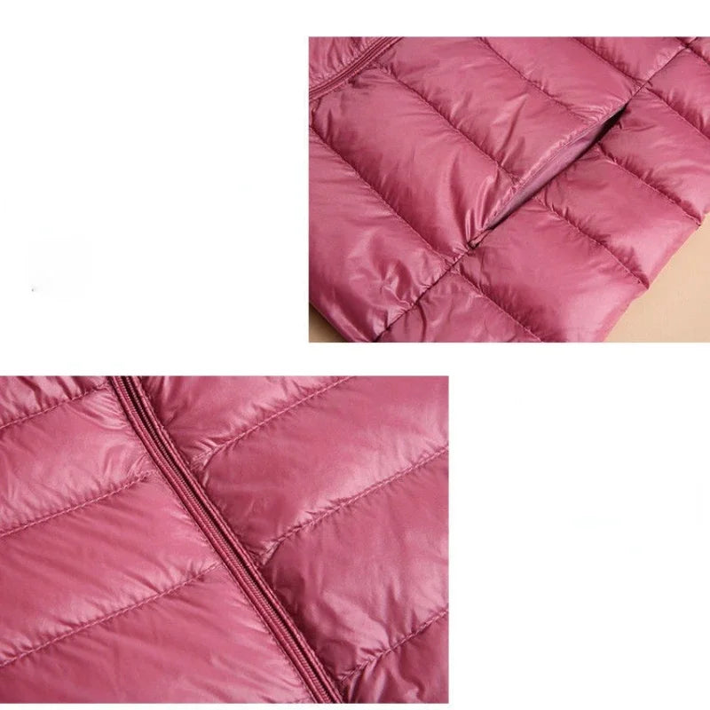 New Down Lightweight White Duck Down Vest Short Sleeveless Vest  Autumn/Winter Slim Fit Ultra Light Down Jacket Women Jackets