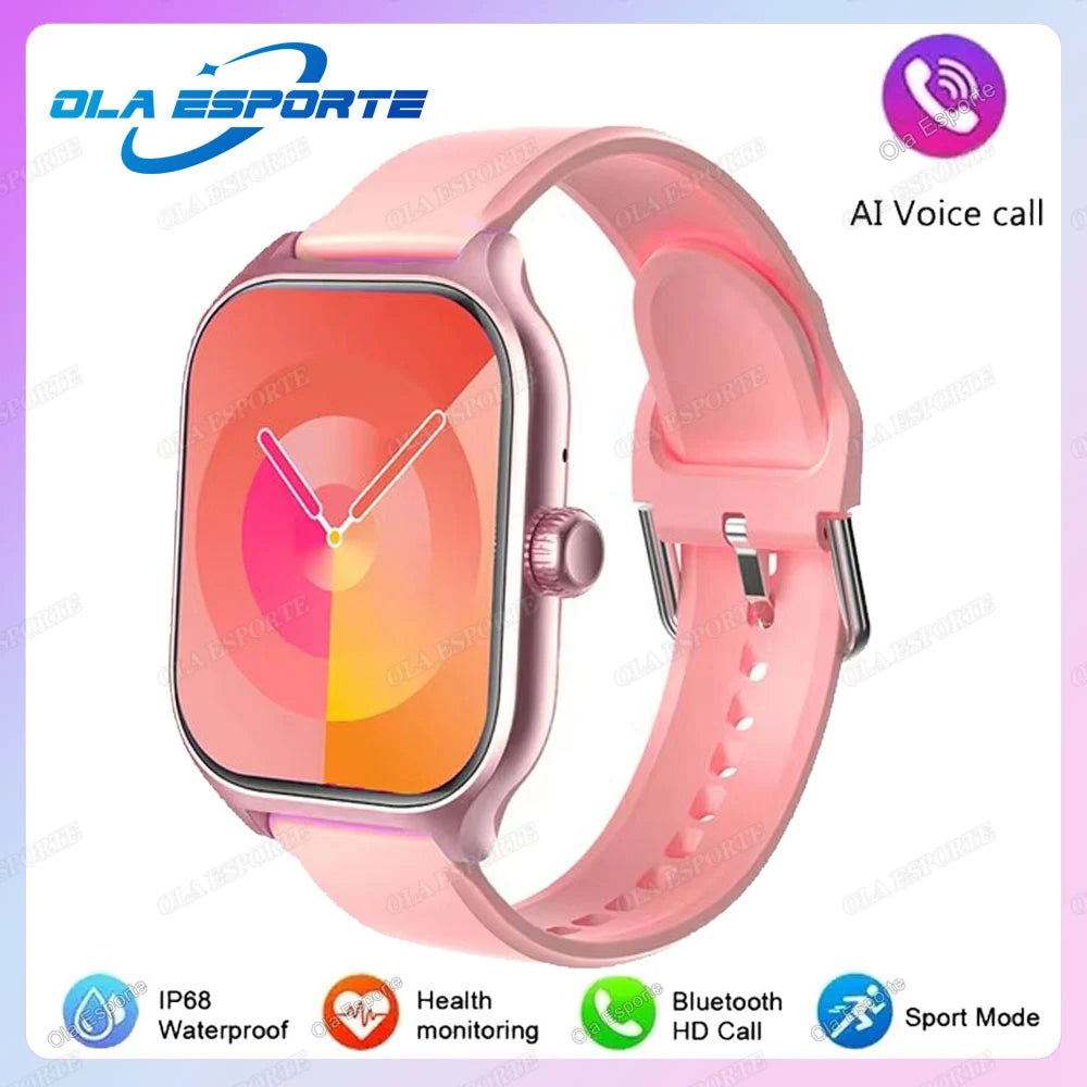 New Smart Watch Women Health Monitor Bluetooth Call Waterproof Wristwatch Sport Fitness Tracker Men Smartwatch For Android IOS