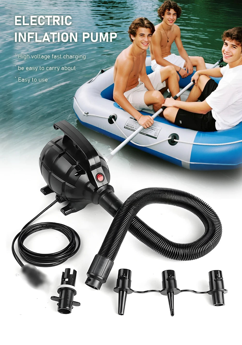 220V Electric Air Pump Electric Tumble Track Air Compressor Gym Air Pump Fitness Mat Air Pump Booster Pump 800L/min