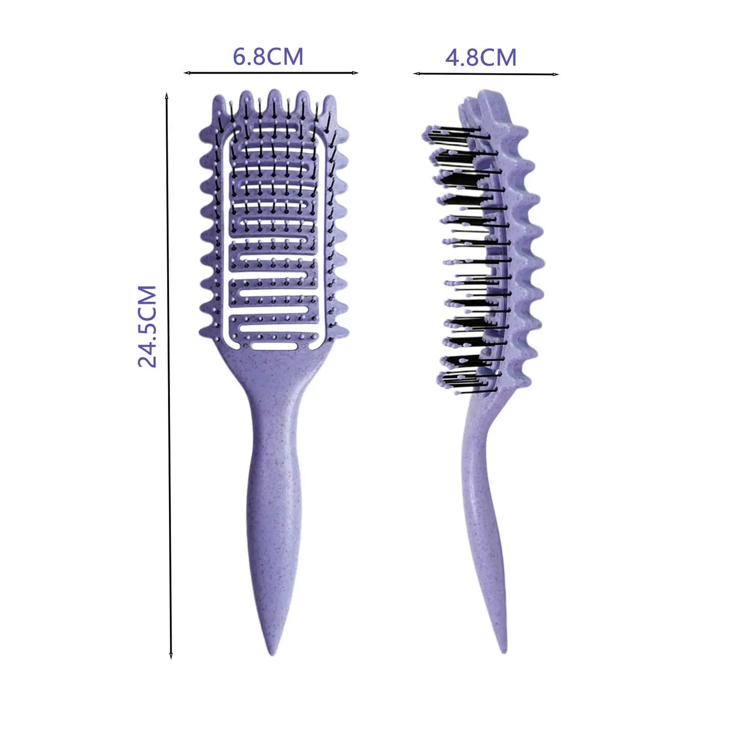 Curly Hair Brush Hollow out Design for Frizz Control & Define Curls, Styling Detangling Brush Beard Comb for Men Women