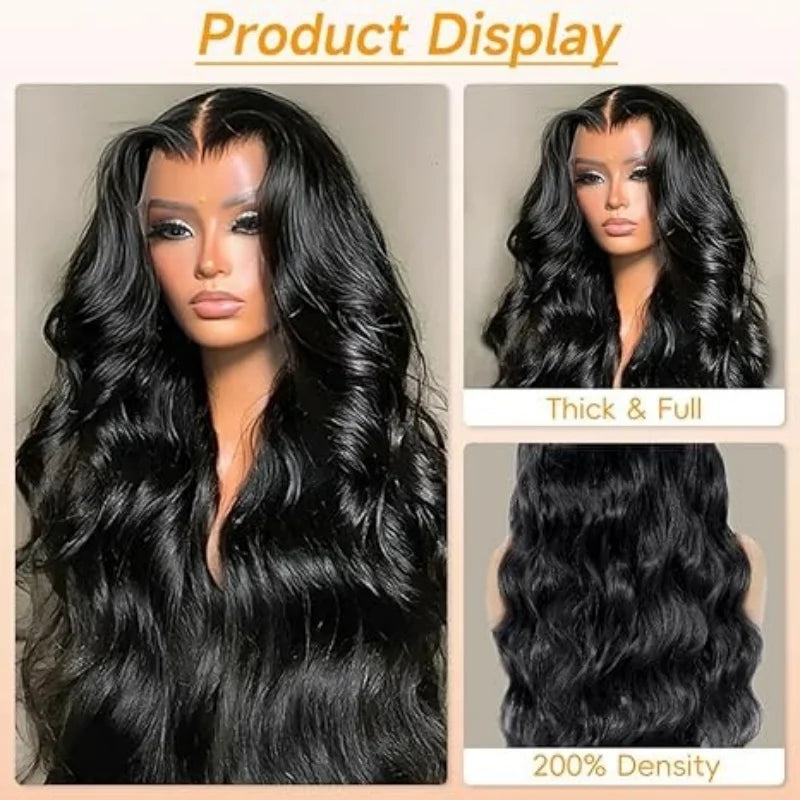 40 Inch Body Wave Human Hair Wigs 13X6 Hd Lace Frontal Wig 100% Human Hair 250 Density For Women Pre Plucked Brazilian Hair Wigs