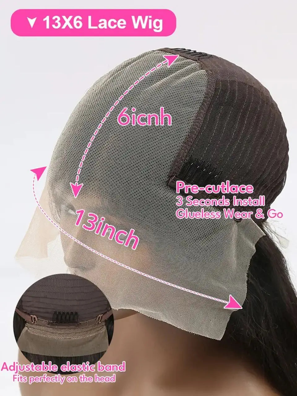 Long Soft Hair Straight Black Color Synthetic 13X6 HD Lace Frontal Wig For Black Women Prepucked With Baby Hair Glueless Wig