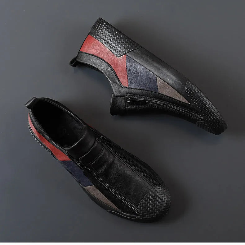Men's Sneakers High Quality Men Shoes Comfortable Leather Shoes Wear-resistant Plus Size Casual Driving Shoes Hot Sale Moccasins