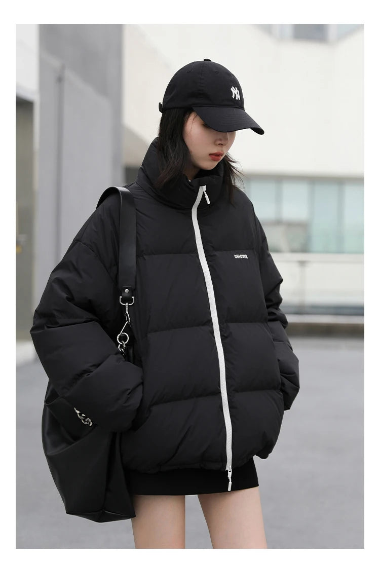 CHIC VEN Women Down Coats Solid 90 White Duck Down Stand Collar Female Down Jacket Warm Ladies Overcoat Autumn Winter 2024