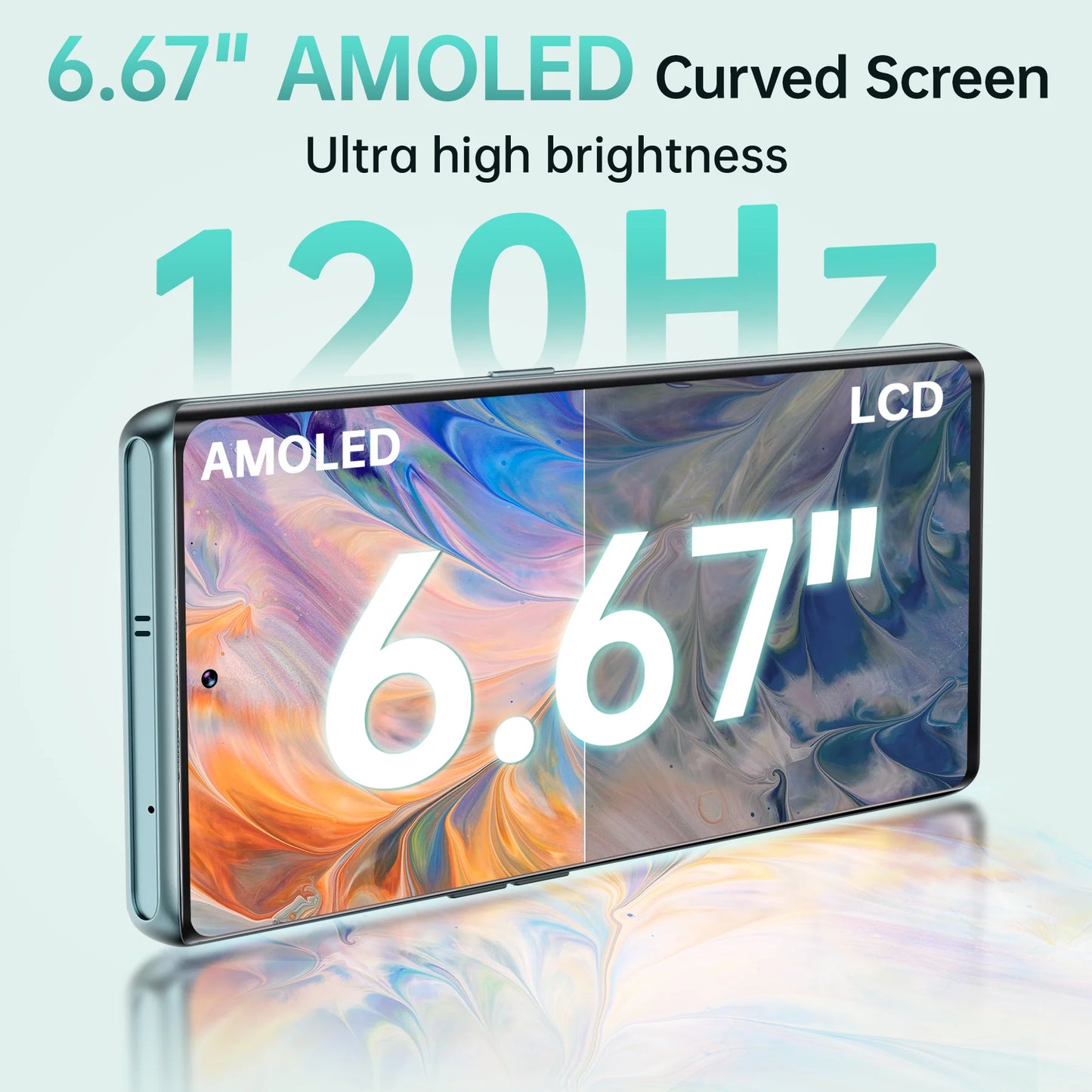 CUBOT HAFURY Meet Unlocked Smartphone-Helio G99,24(12+12)+256GB,6.67"-120Hz,100MP+32MP,Android13,5100mAh/33W,Dual SIM 4G/NFC/GPS