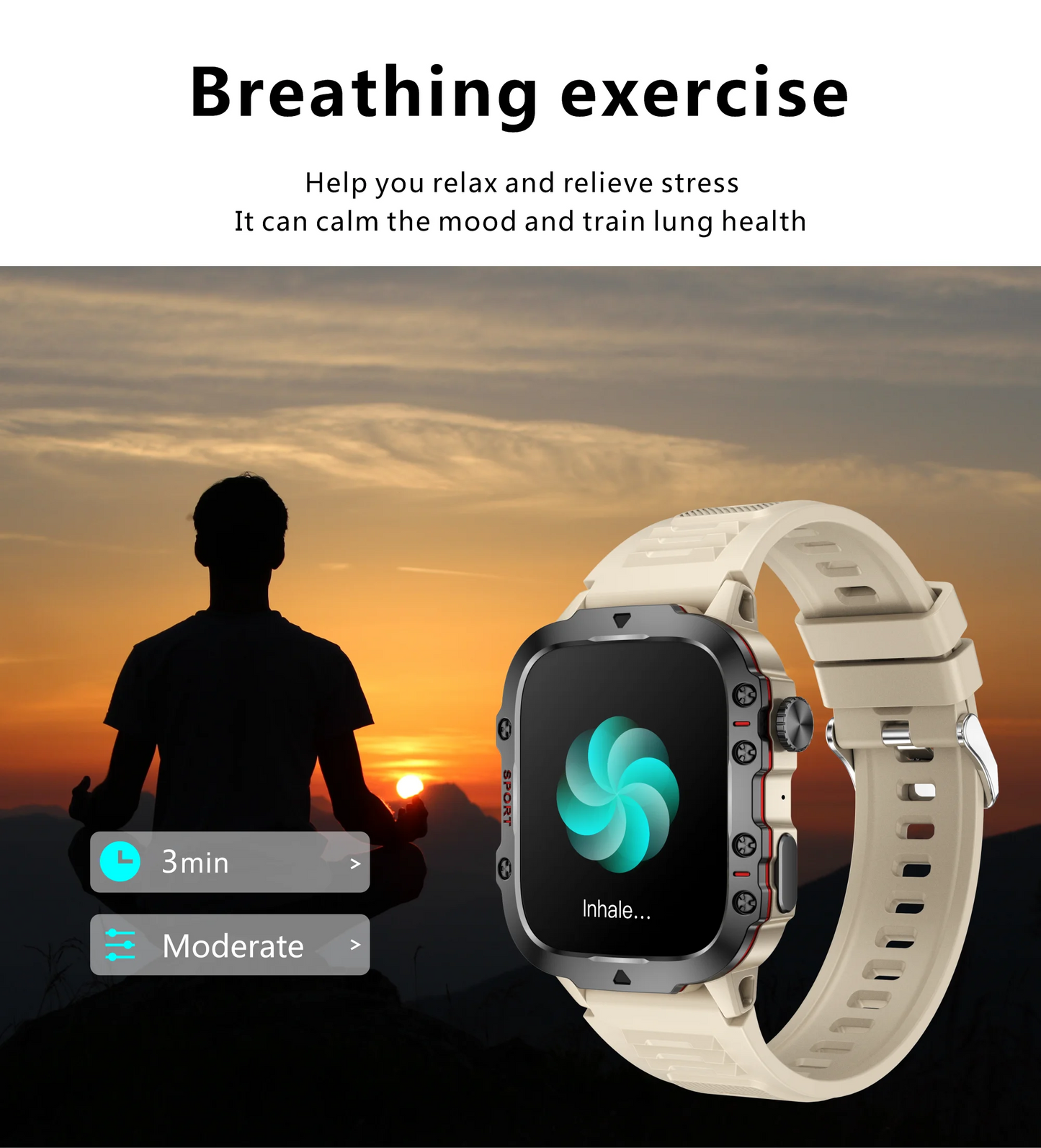 Military Men Smart Watch Bluetooth Call Fitness Clock Heart Monitor 3ATM Swim Waterproof Sport Smartwatch for Xiaomi iPhone 2025