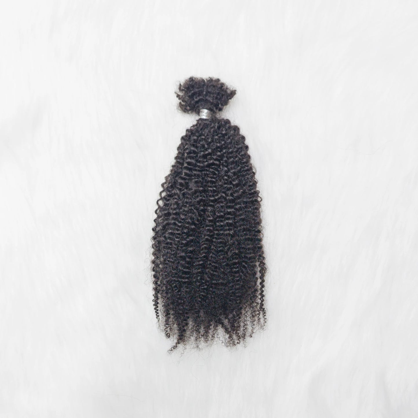 4C Kinky Twist Crochet Braiding Hair 100% Human Hair Bundles Curly Human Hair QVR Afro Kinky Bulk Hair for Dreadlocks Extensions