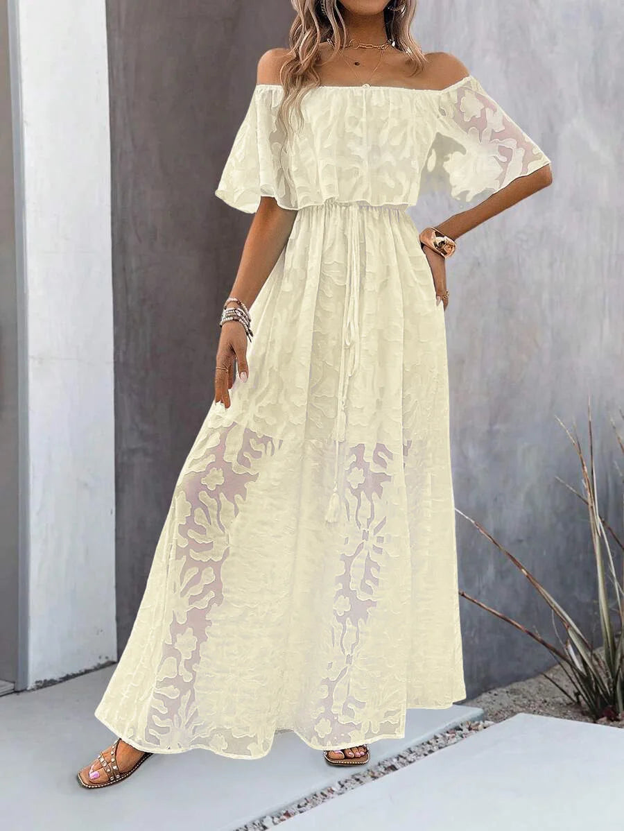 Women's Dresses 2025 Summer White Dress Women Cover-Ups Outfits Boho Hippie Chic Long Maxi Dresses Female Clothes Robe Vestidos