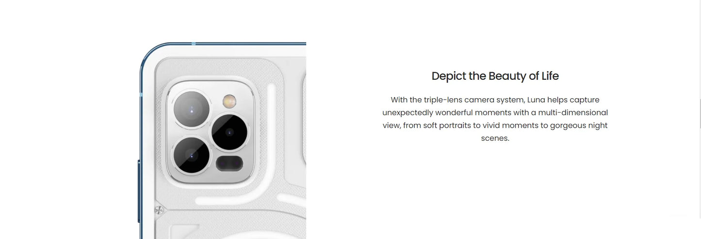 Unihertz Luna Smartphone Rhythm Ambient LED strip Music Phone 8GB RAM 256GB ROM 108MP G99 Mobile Phone Night Vision Cellphone