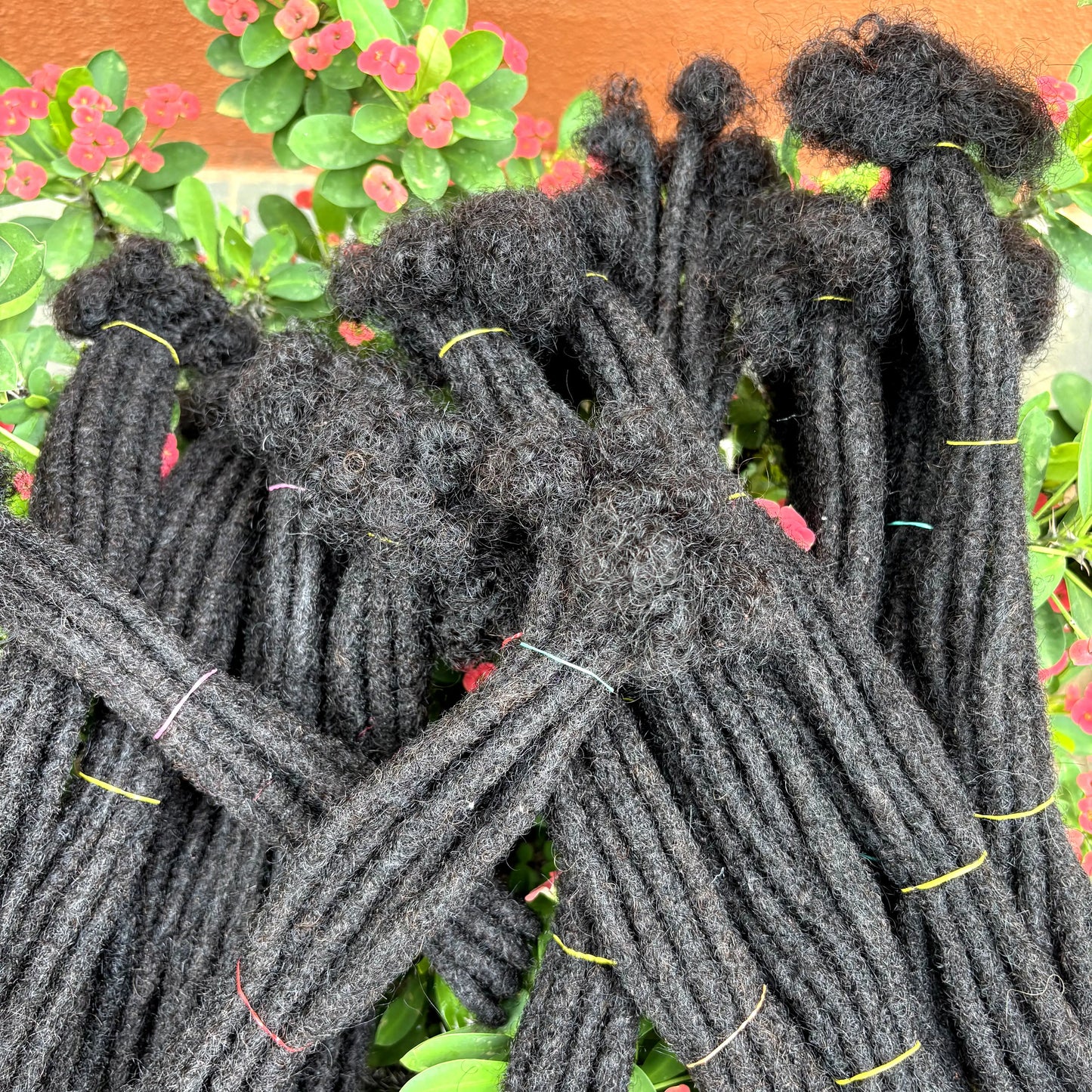 50 Strands 8-14inch Natural Loc Extension Human Hair with Curly Ends  100% Human Hair Loc Dreadlock Extension for Men Women Kids