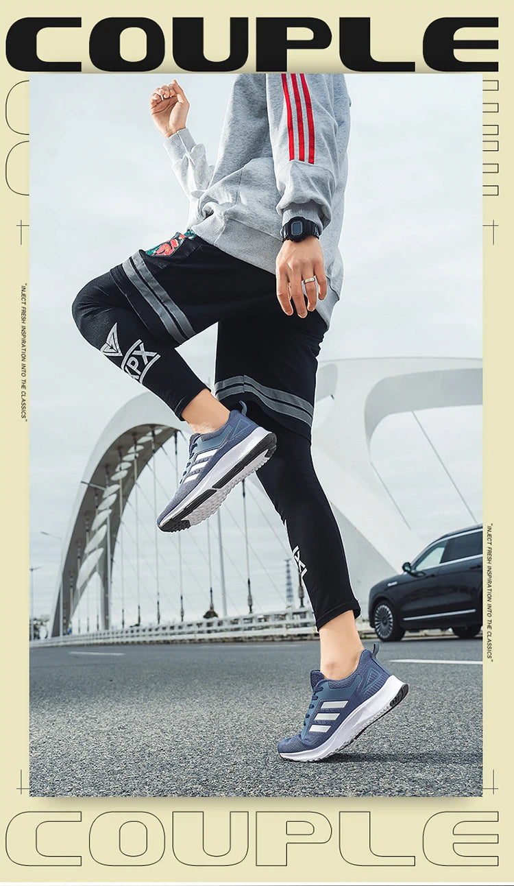Shoes Men's 2025 Spring New Lightweight Non-slip Fashion Trend All-match Casual Soft Bottom Shock Absorption Running Sports