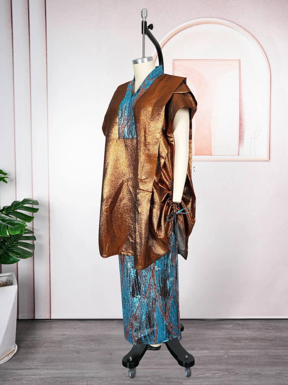 African Clothes for Women 2 PCS Sets Tops And Skirts Suits Dashiki Ankara Turkey Outfits Gown Plus Size Wedding Party Dresses