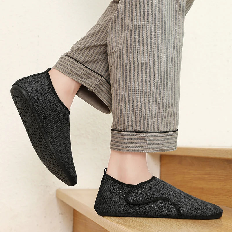 2025 Couple Non-Slips Slippers With Heels Casual Indoor Flats Slides Bedroom Shoes Male Soft Sole Home Shoes For Women and Men