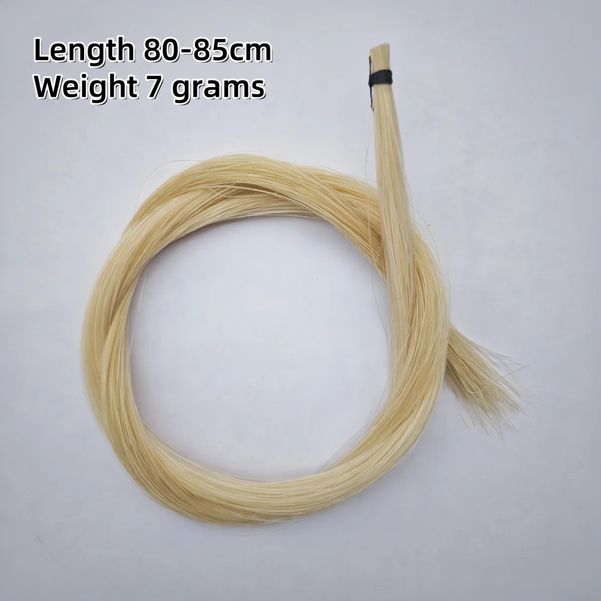 One bunch good horse hair 7 grams Mongolian ponytail black white brown yellow Green red blue violin bow horse tail hair