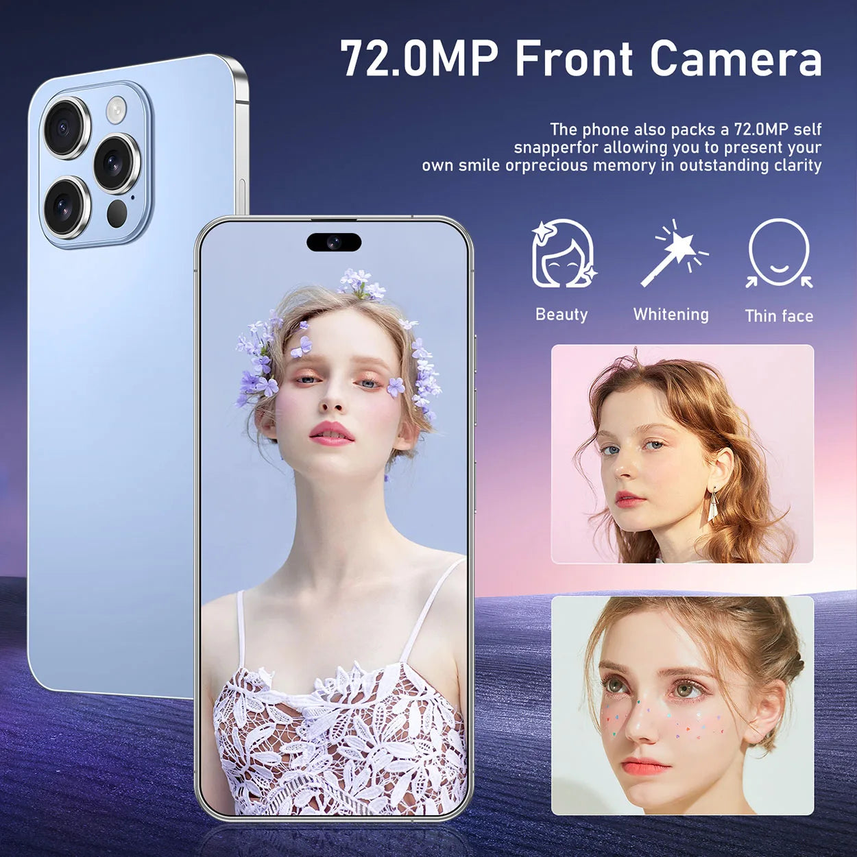 7.3" Display Phone Case Designed for Snapdragon 8 Gen 3 Performance 8000mAh Battery Life