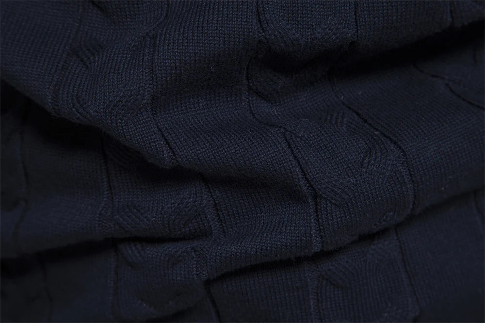 2023 New Autumn High Quality Zipper Pullers Men Warm Winter Cotton Sweaters for Men Ethnic Patterns Casual Mens Sweater