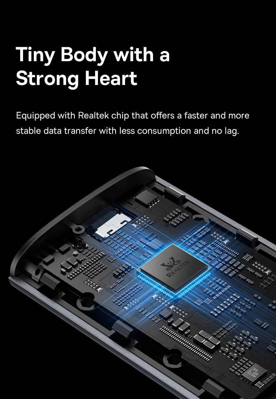 Baseus M2 SSD Case NVMe SATA Dual Protocol 10Gbps M.2 to USB Type C 3.2 Gen 2 Portable SATA NVMe External Enclosure SSD Box Case