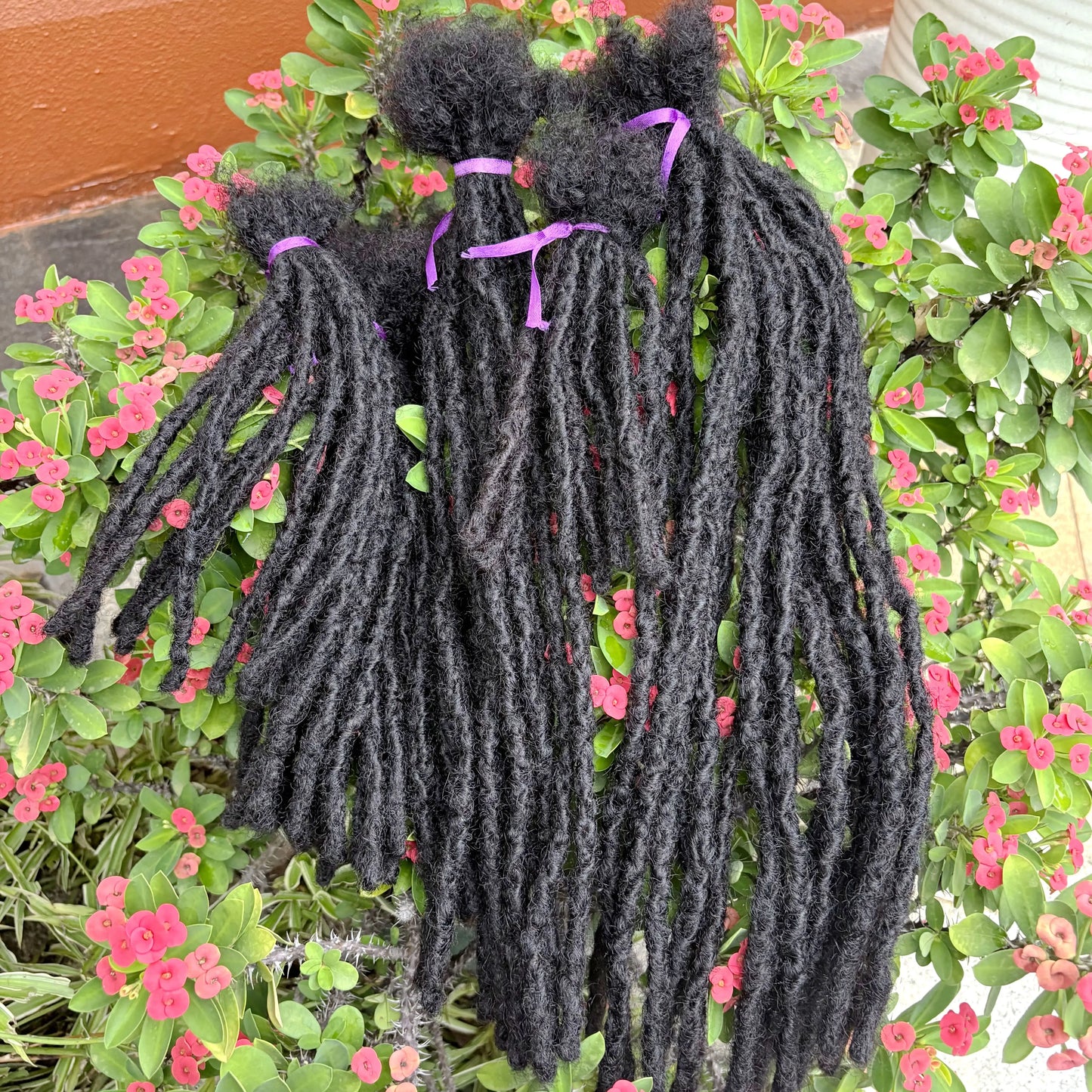 Loc Extension Human Hair 8-14inch 100% Human Hair Handmade Inter Loc Dreadlock Extension with Curly Ends for Men Women Kids