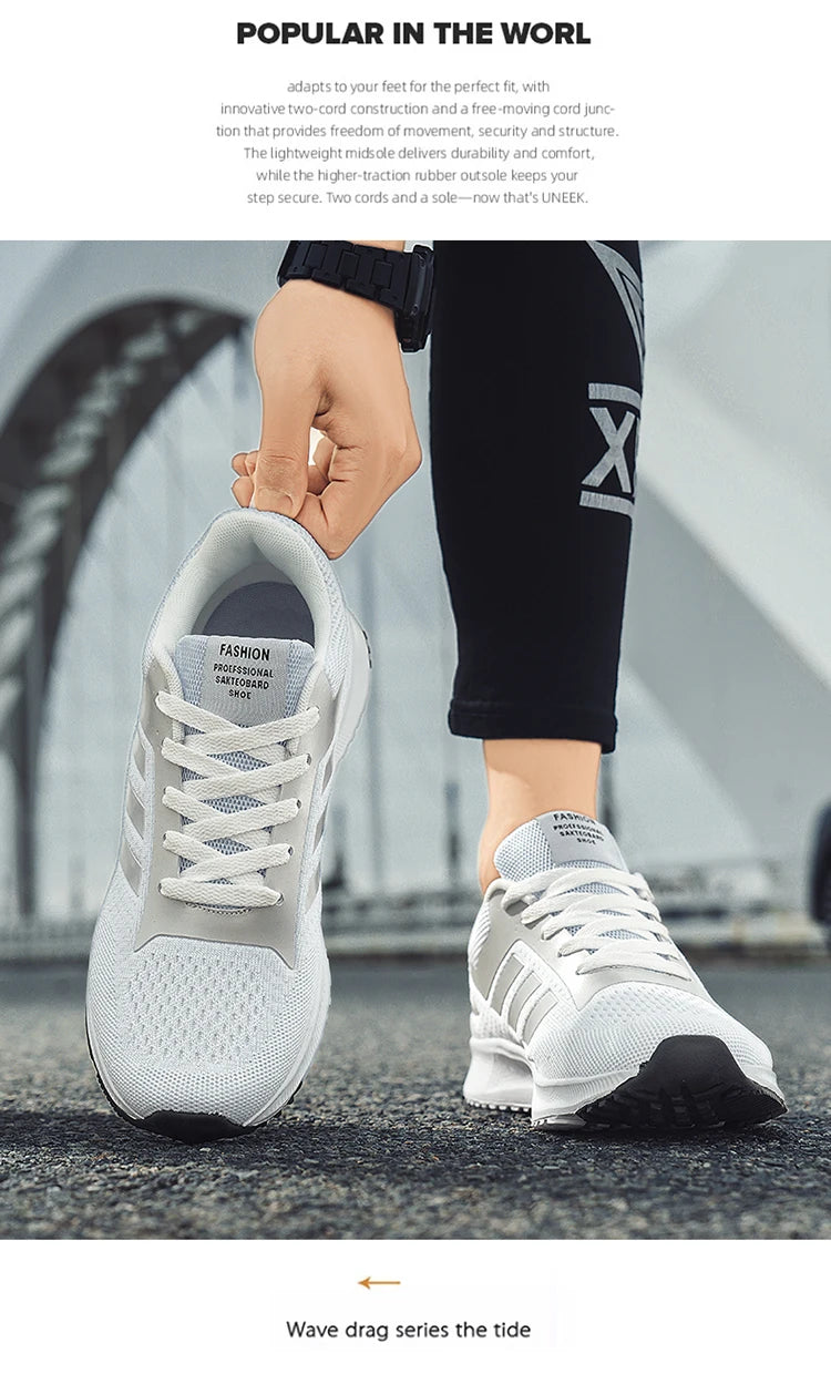Shoes Men's 2025 Spring New Lightweight Non-slip Fashion Trend All-match Casual Soft Bottom Shock Absorption Running Sports