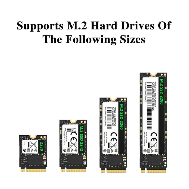 M2 SSD Case NVME SATA with Cover Protector M.2 to USB Type C 3.1 SSD Adapter for NVME PCIE NGFF SATA SSD Disk Box M.2 SSD Case