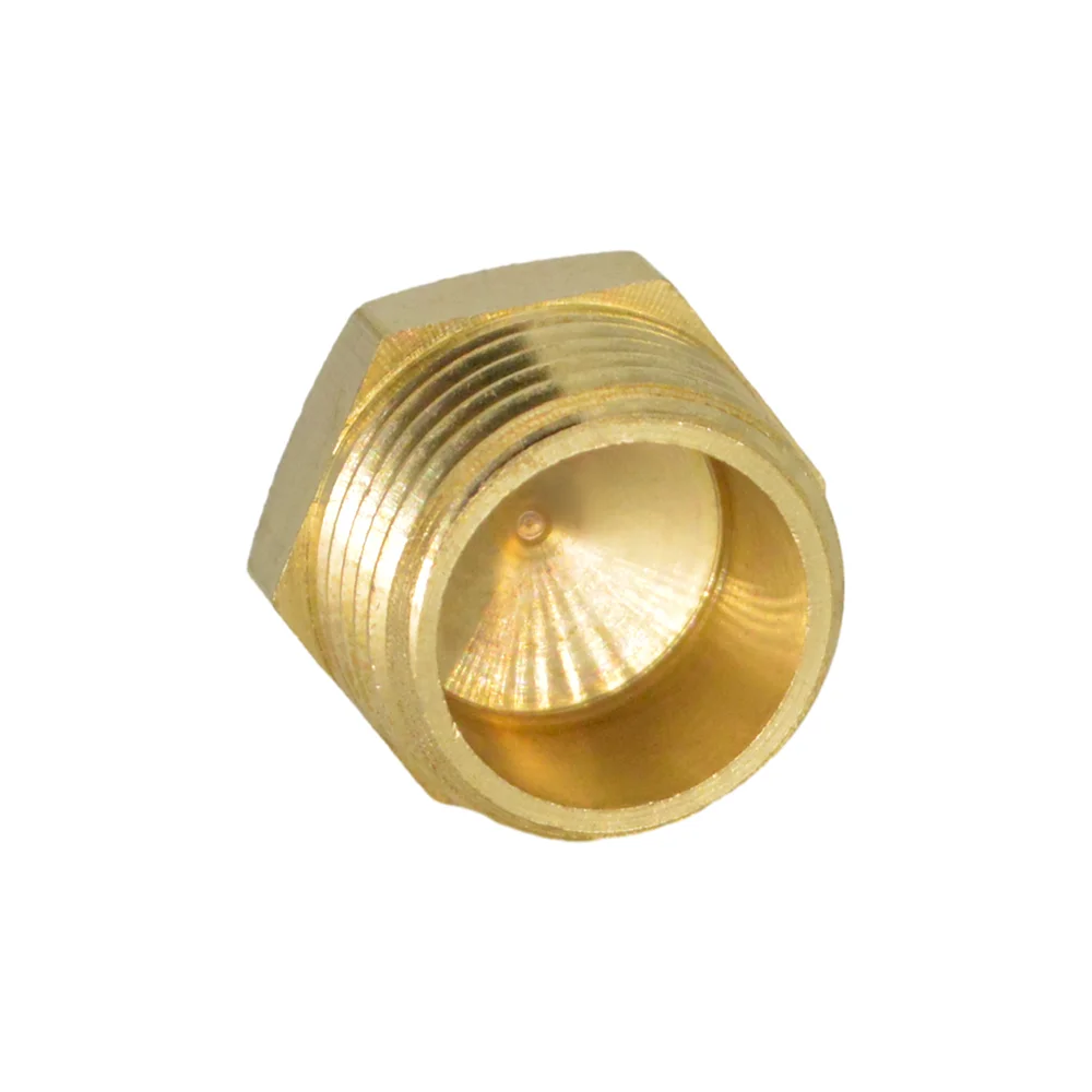YQBS Brass Hex Plug 1/8" 1/4" 3/8" 1/2" 3/4" Male Female Thread Brass Pipe End Cap Plug Fitting Connector