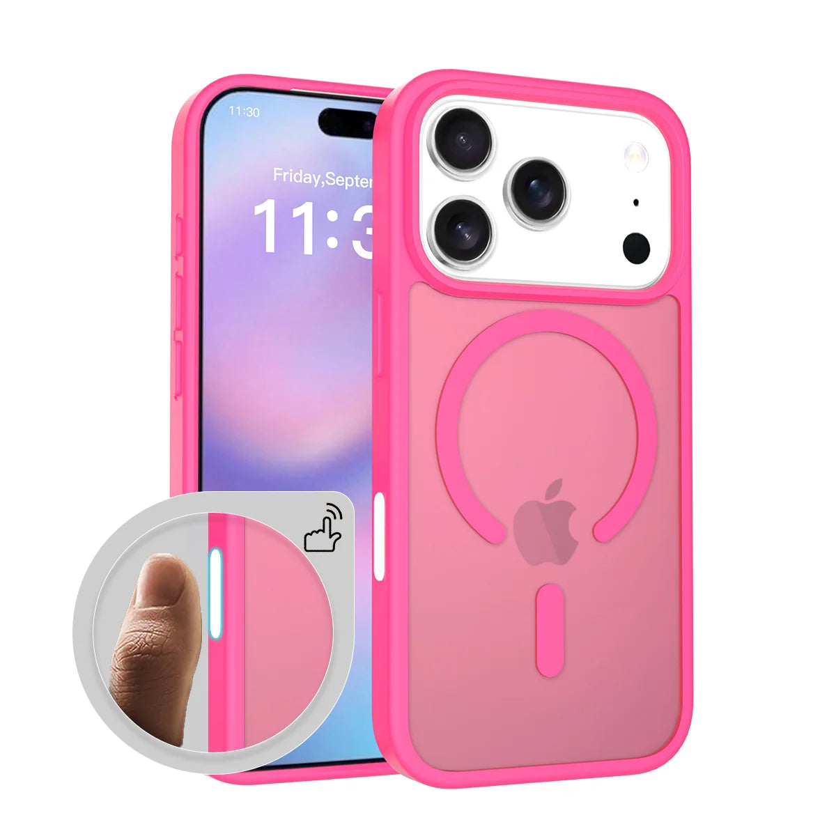 Fit iPhone 17 Pro Matte Case,Compatible with MagSafe Shockproof Protection Translucent Cover For iPhone 17 Air/17 Pro Max/17