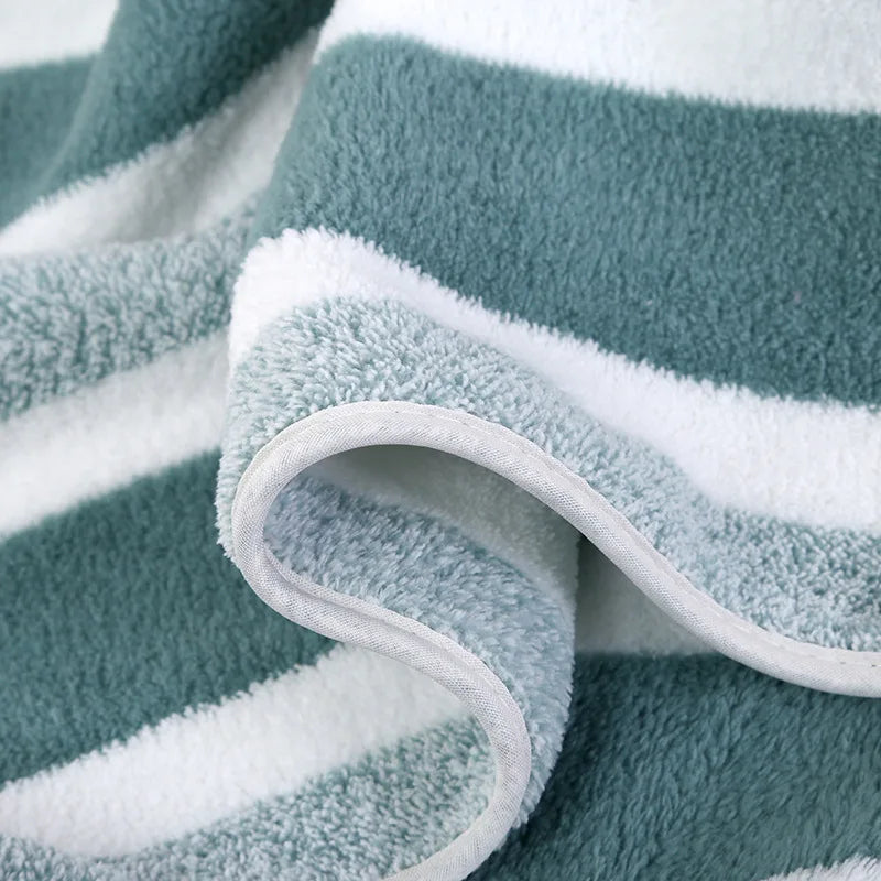 Quick-Drying Striped Towel Set For Soft And Absorbent Bathroom Experience Bath Towel Or Hand Towel