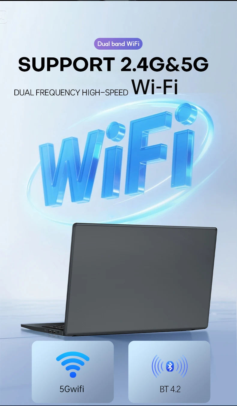 2025 Laptop Computer 15.6" AMD A4-7210U MX350 Notebook PC Portable IPS Display Fingerprint Backlit Gaming Laptops for Study Work