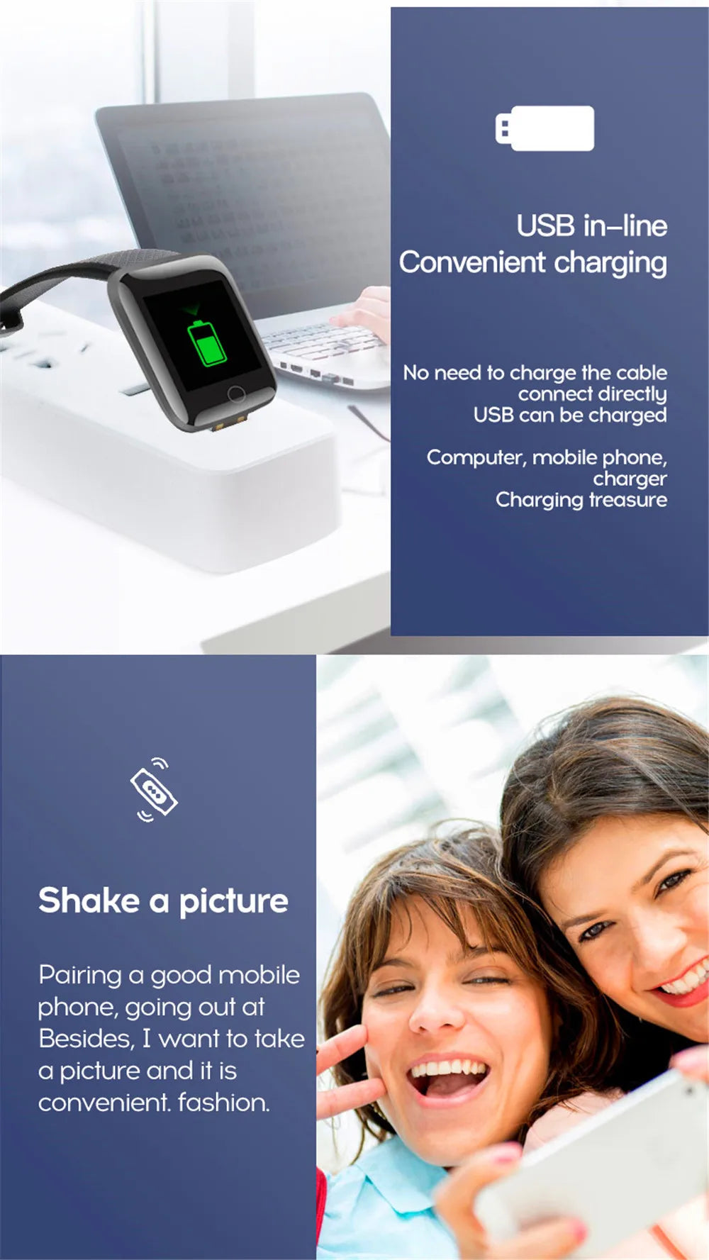 2024 New For Multifunction Smart Watch Kid Men Woman Message Remind Music Control Sport Step Calories 116 Smartwatch Alarm Clock