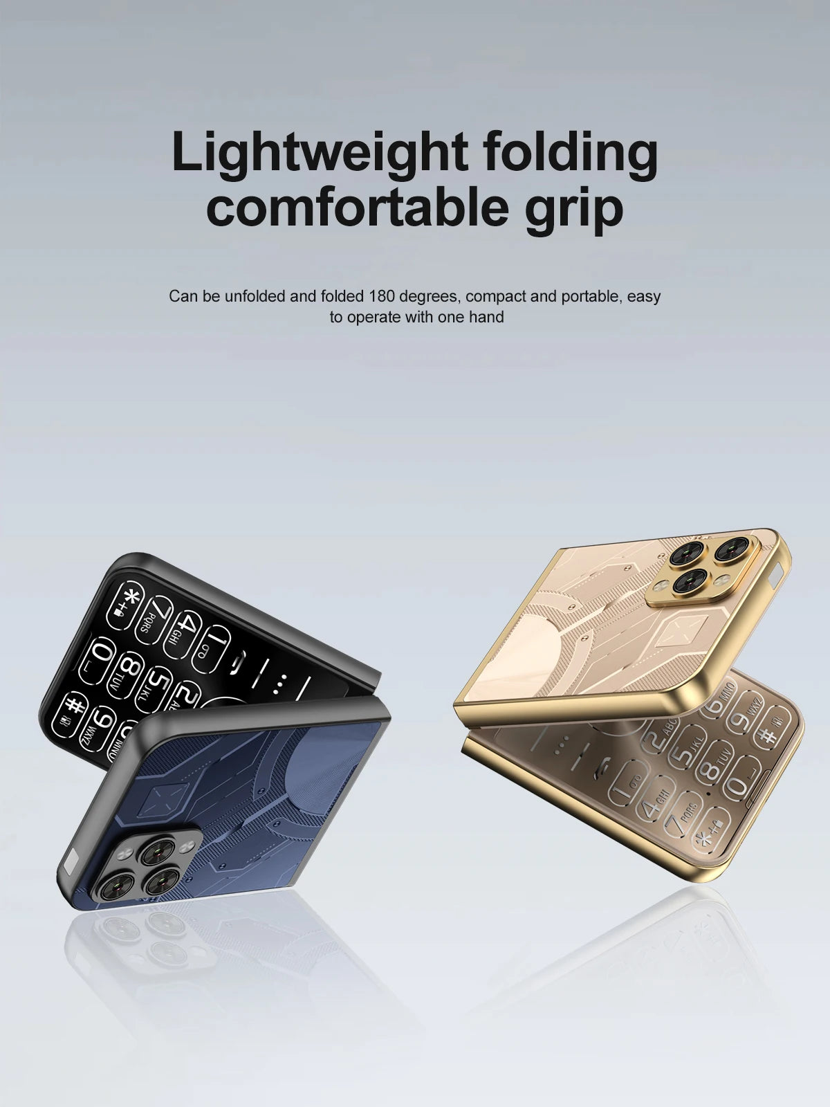 Low Price Sale SERVO Flilo9 3G Flip Mobile Phone 2 SIM Card Speed Dial Blacklist Call Record FM Radio 2.6inch Fold Cellphone MP4