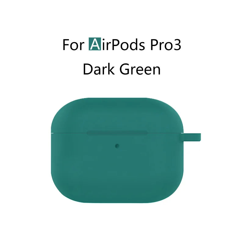 for AirPods Pro 3 Case Cover 2025 with Lanyard Soft Skin Silicone Protective Shockproof Case For AirPods Pro 3 Case Accessories