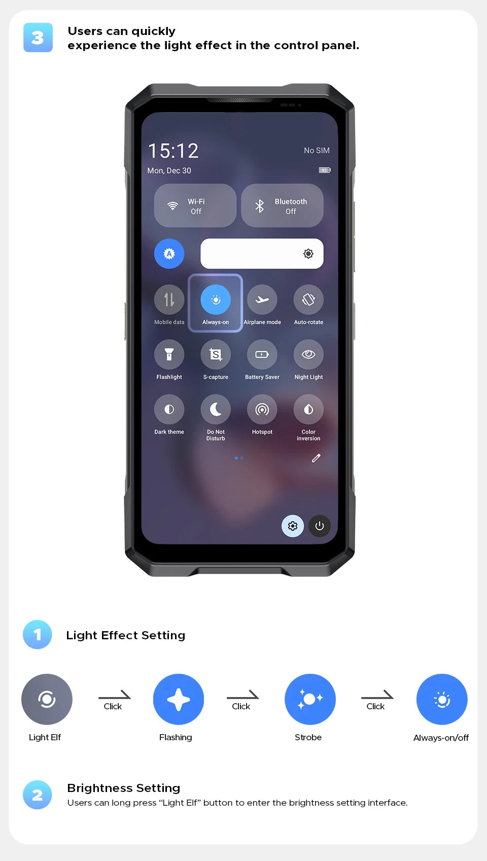 DOOGEE Blade GT Ultra 5G Rugged Smartphone Dimensity 7300 6.72'' 16GB 512GB LED Light Effect Design Ultra-thin Cell Phone