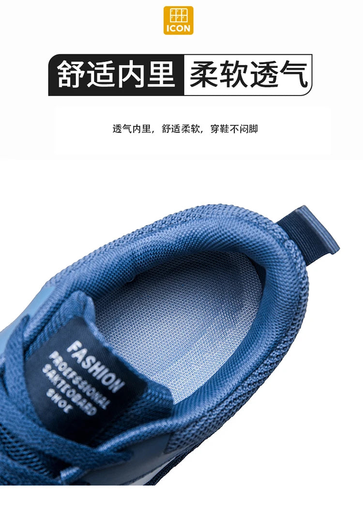 Shoes Men's 2025 Spring New Lightweight Non-slip Fashion Trend All-match Casual Soft Bottom Shock Absorption Running Sports