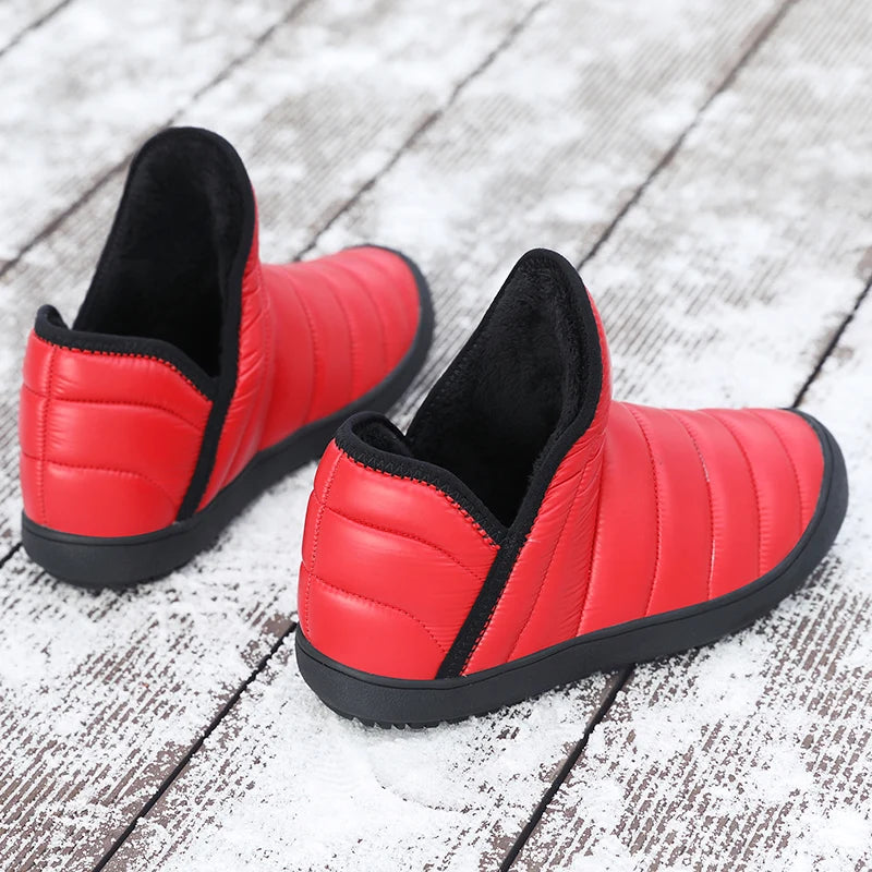 Winter Women Waterproof Snow Boots Lightweight Women Ankle Boots Sneakers Outdoor Sandproof Couple Warm Cotton Boot Botas Mujer