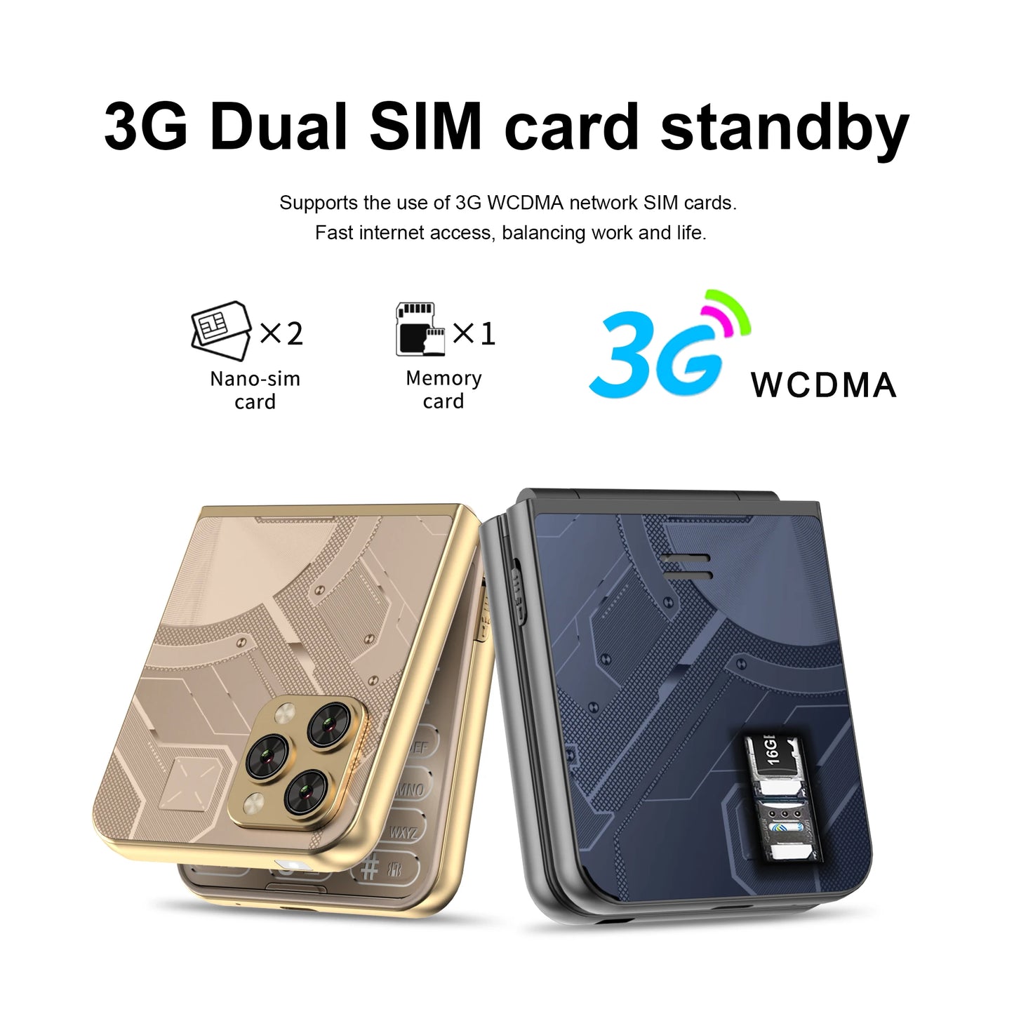 Low Price Sale SERVO Flilo9 3G Flip Mobile Phone 2 SIM Card Speed Dial Blacklist Call Record FM Radio 2.6inch Fold Cellphone MP4