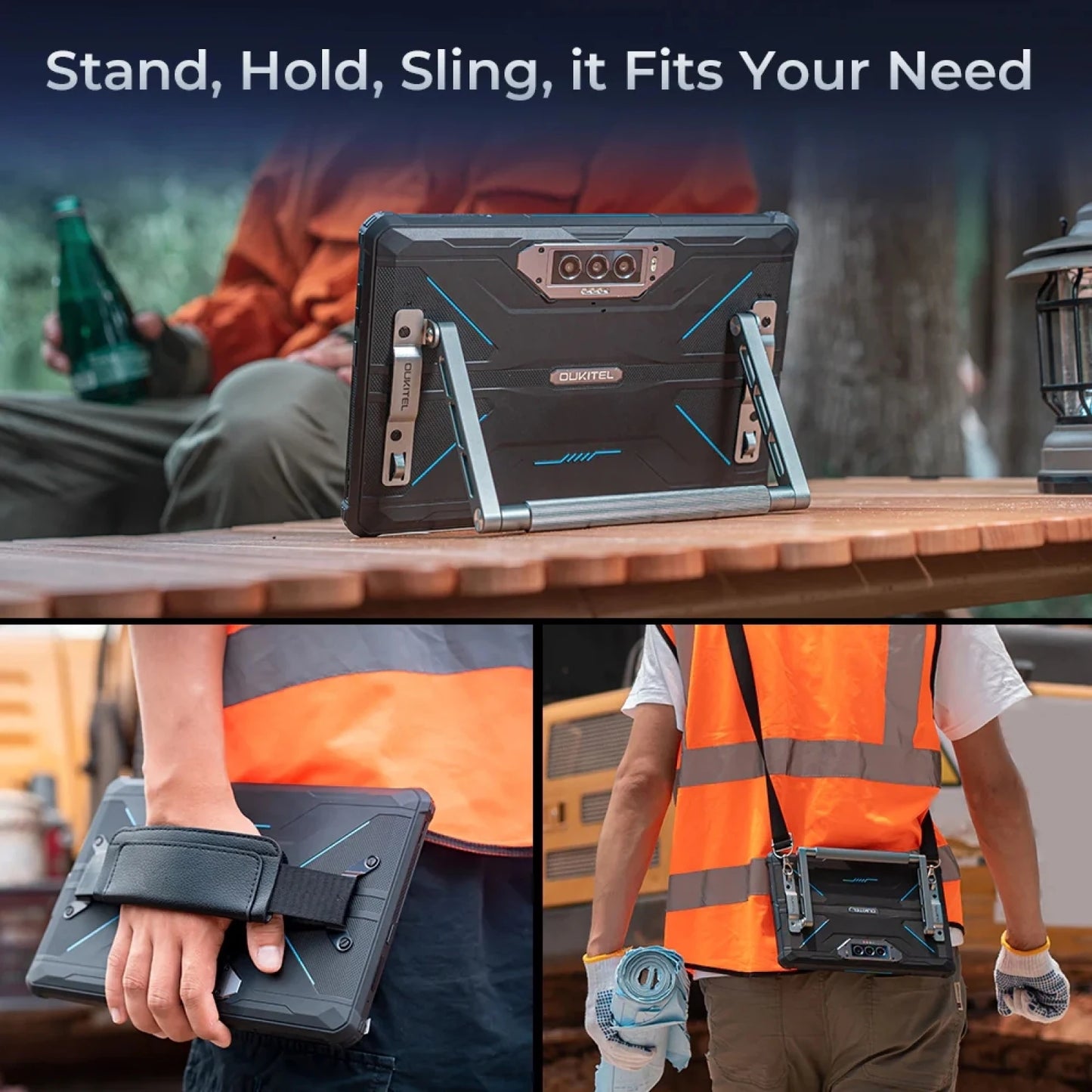 OUKITEL RT7 TITAN 5G Rugged Tablet IP68/IP69K 12GB+256GB 10.1" FHD+ 48MP+20MP 32000mAh MediaTek Dimensity 720 Android 13 Tablets